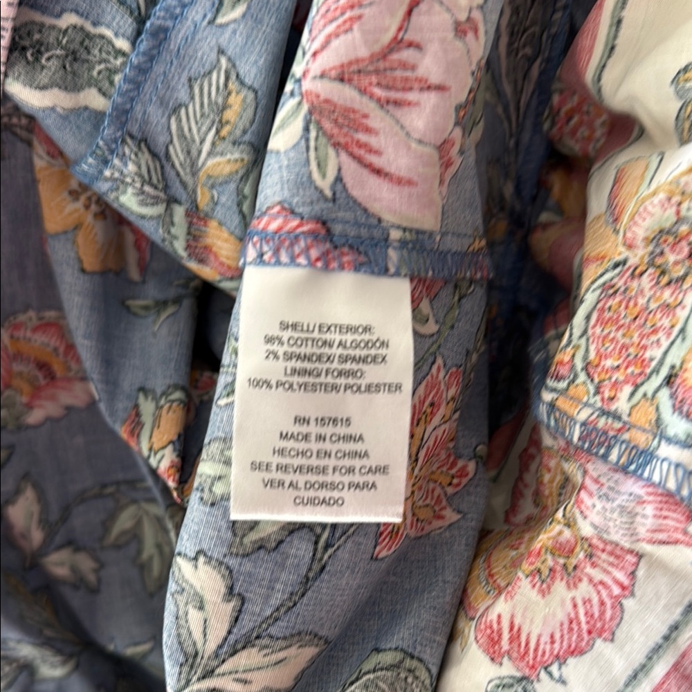 Joie Blue Floral Mini Dress - Picture 3 of 3